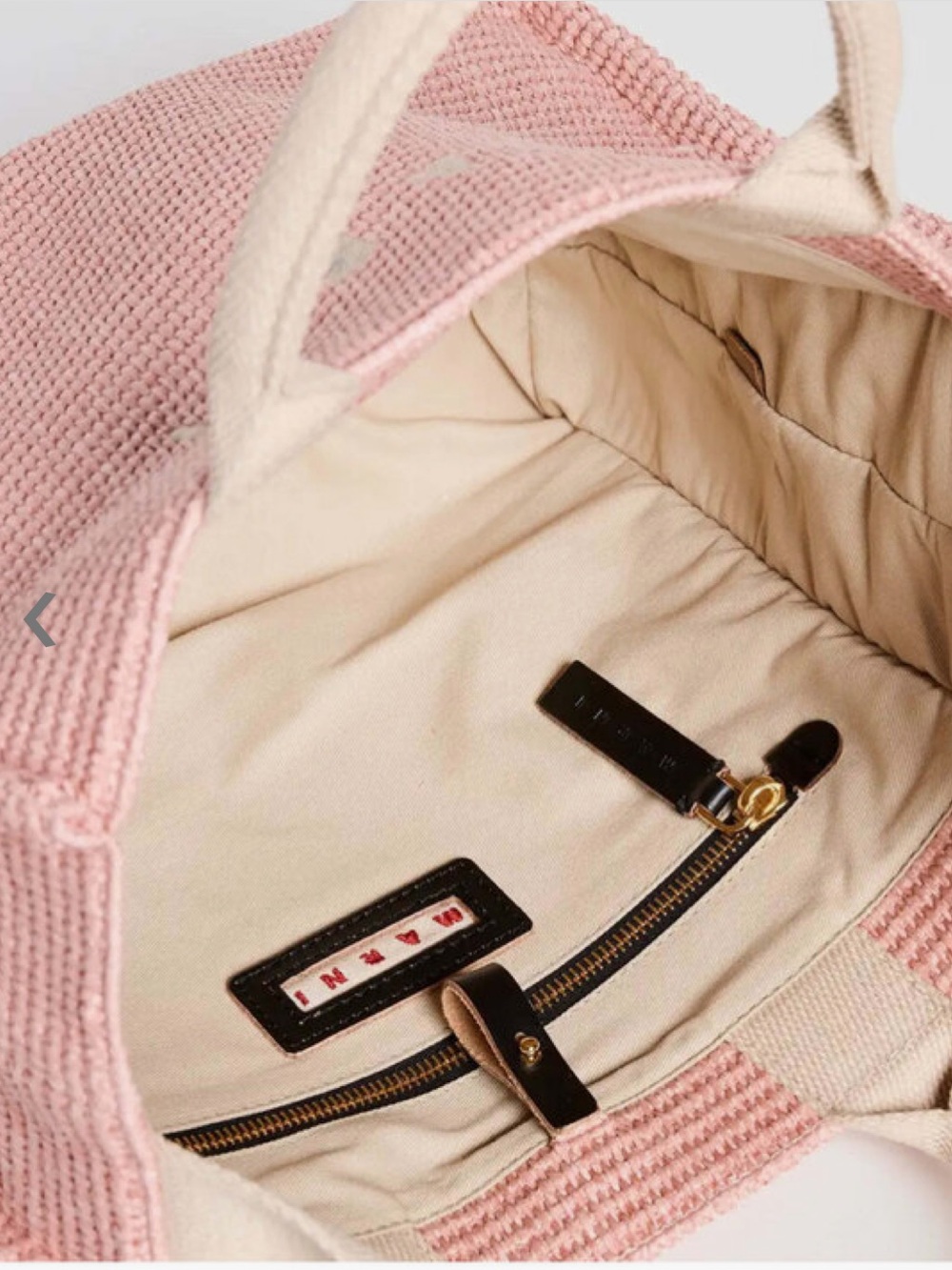 MARNI Woven Pink Tote Bag - Women's Casual Shoulder Bag - Picture 8 of 15